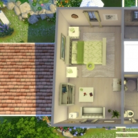 Mas Provencal Sims 4 Plan de l'tage