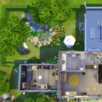 Mas Provencal Sims 4 Plan du rez-de-chaussée