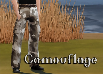 Pantalon cargo camouflage