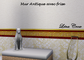 Mur Antique avec Frise et Parement carrel