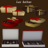 Des boites de chocolats et bonbons