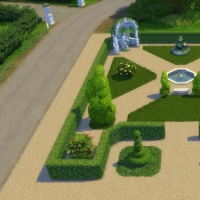 Le Castelet - vue générale de la partie gauche du jardin
