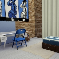 Penthouse l'Indus chambre enfant bleue 1