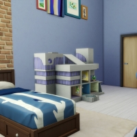 Penthouse l'Indus chambre enfant bleue 2