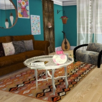 Maison Bohème Chic Salon pallier 1