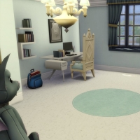 maison victorienne chambre enfant ado bleu foncée 2