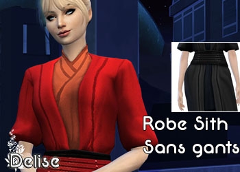 Robe Sith sans les gants