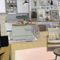 Appartement scandinave - pièce à  vivre