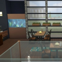 Le café zen - vue depuis la porte d'entrée principale