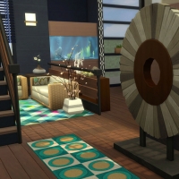 Le café zen - vue depuis la porte d'entrée secondaire
