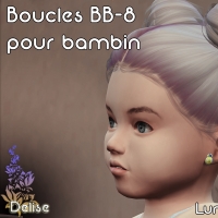 Boucles BB 8 pour bambin