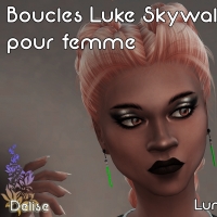 Boucles Luke Skylwalker pour femme