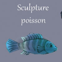 Sculpture-poisson