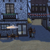 Magasins de Windenburg - Faade arrire - la ruelle