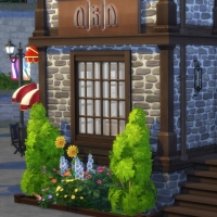 Le café du vieux lavoir - l'entrée du café