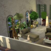 Terrasse intérieure vue 2