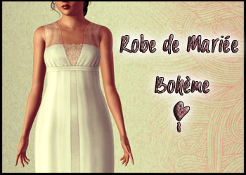 Robe de Marie Bohme pour femme Sims 3