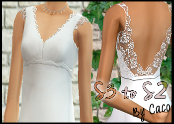 Robes de Mariées Sims 3 pour les Sims 2