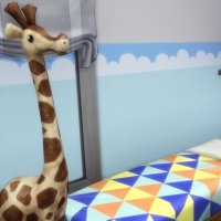 Blue - chambre pour enfant - le lit et les étagères