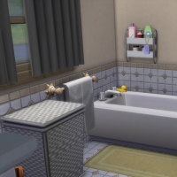 La cabane - la salle de bain c�t� baignoire