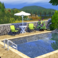 Bruyère jardin piscine