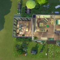 maison rose  plan rez de chaussée