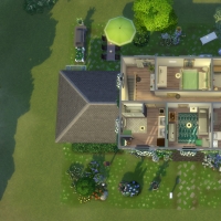 maison rose plan étage