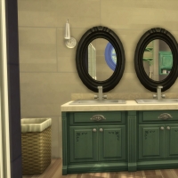 maison rose salle de bain étage 1