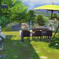 maison rose vue arrière 2