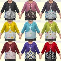 Veste unie et tee-shirt fantaisie
