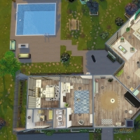 Villa verte plan rez de chaussée