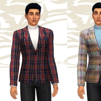 Veste de type tartan ou prince de Galle