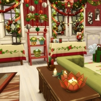 Pièce Noel Rouge 2