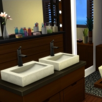 Yacht - étage 1 - la première suite - la salle de bain