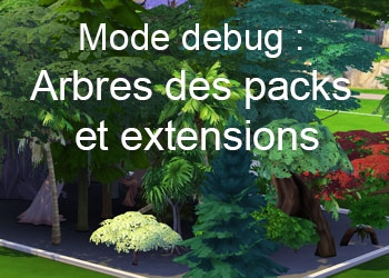 Les arbres des packs et extensions du mode debug