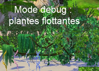 Les plantes flottantes du mode debug