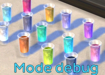 Les essences de plante vache du mode debug