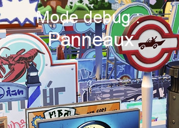 Les panneaux du mode debug