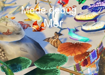 Les éléments de l'ocean du mode debug