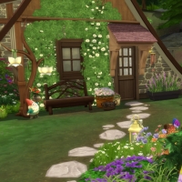 Home Witch Home - Jardin avant - Vue sur l'entrée de la maison