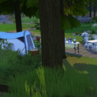 La caravane de Granite Falls - l'arrière de la caravane