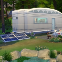La caravane de Granite Falls - vue rapprochée