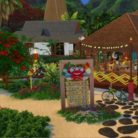 Restaurant de Sulani - côté resto - la terrasse familiale