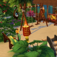 Restaurant de Sulani - la terrasse familiale et l'aire de jeux