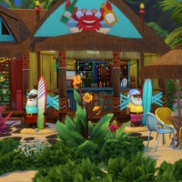 Restaurant de Sulani - le bar et sa petite terrasse extérieure