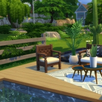 Coin détente piscine