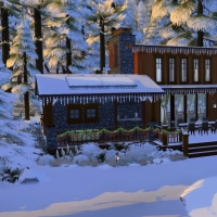 Chalet de NoÃ«l - faÃ§ade latÃ©rale droite