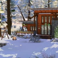 Chalet de NoÃ«l - faÃ§ade latÃ©rale gauche