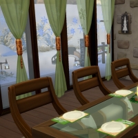 Chalet de NoÃ«l - la salle Ã  manger - vue 2