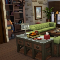 Chalet de NoÃ«l - le salon - vue 1